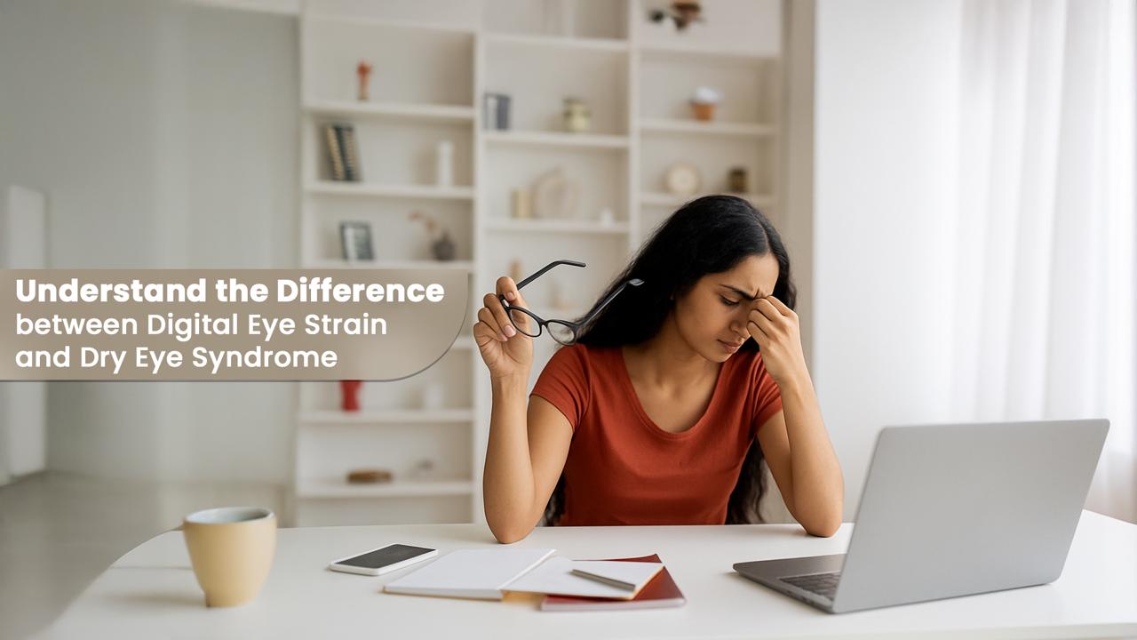 Understand the Difference between Digital Eye Strain and Dry Eye Syndrome